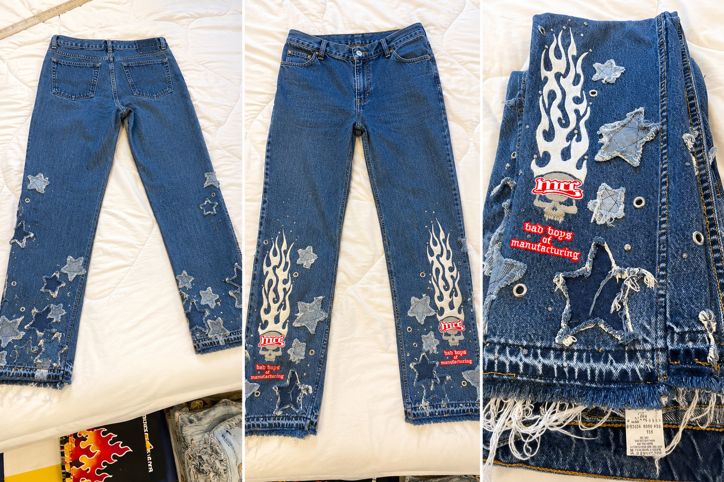 Biker Blues Bad Boys of Manufacturing Levi’s Jeans Size 14 Medium | Custom Moto Finds Denim