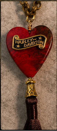 Harley-Inspired Heart Tassel Necklace with Double-Sided Heart Pendant – Choose Your Favorite Design
