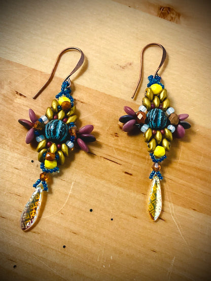 Boho Free Spirit Dagger Earrings