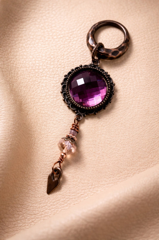 Antique Amor Austrian Premium Crystal Heart Pendant