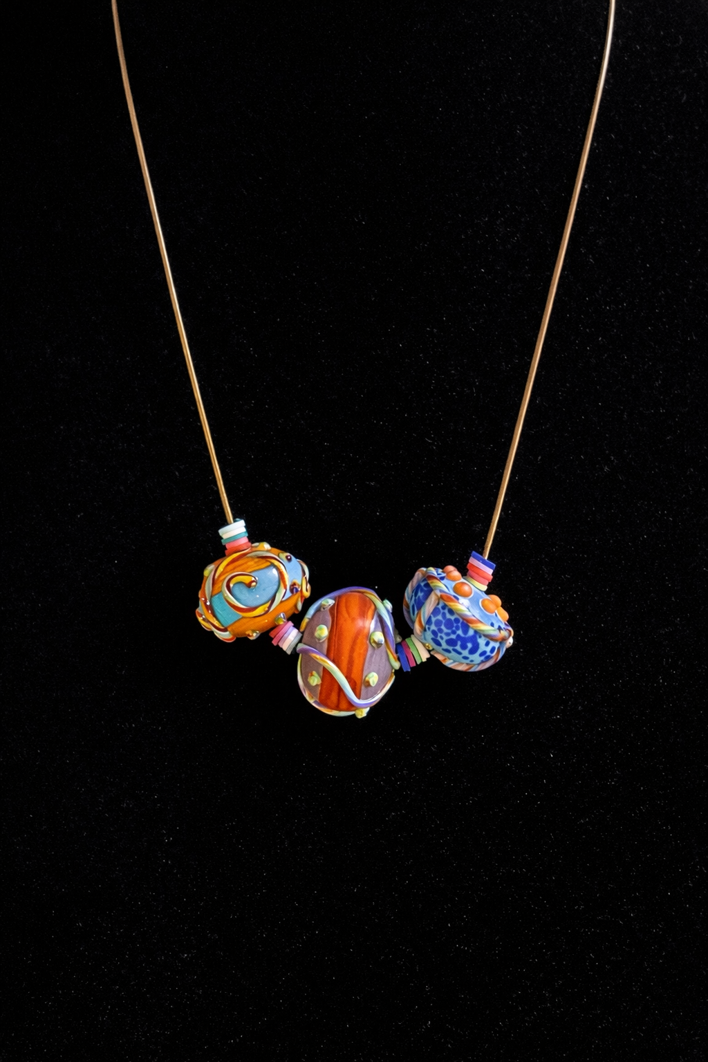 Not Subtle. Not Sorry. Handblown Glass Statement Necklace
