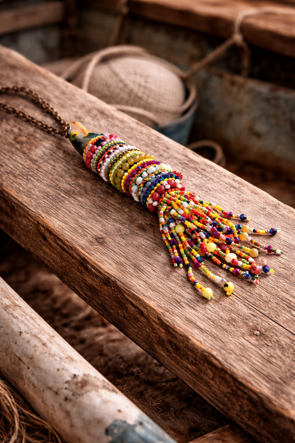 Catch of the Day Fringe Lure Necklace