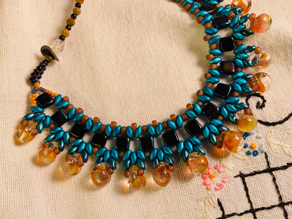 Necklace - Blue Bubbles