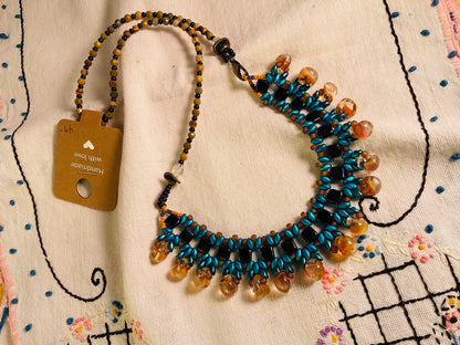 Necklace - Blue Bubbles