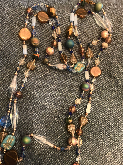 Got The Blues Medallion Necklace