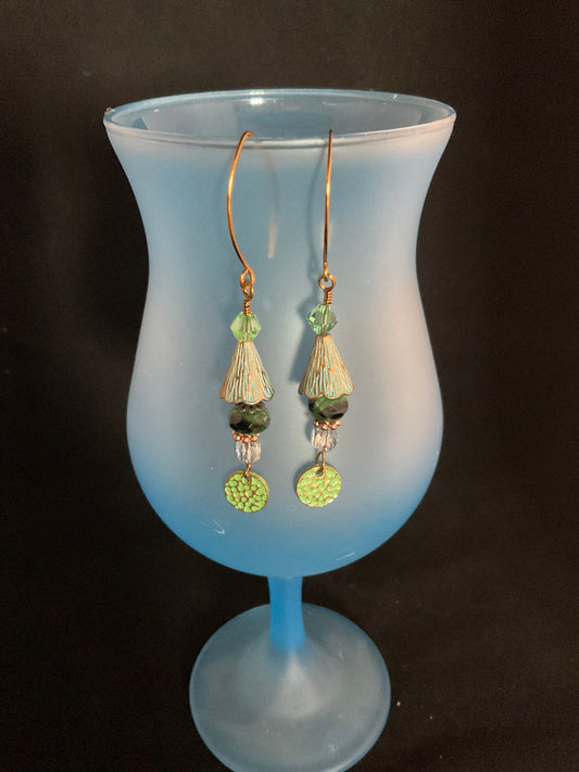 Mixed Greens Earrings