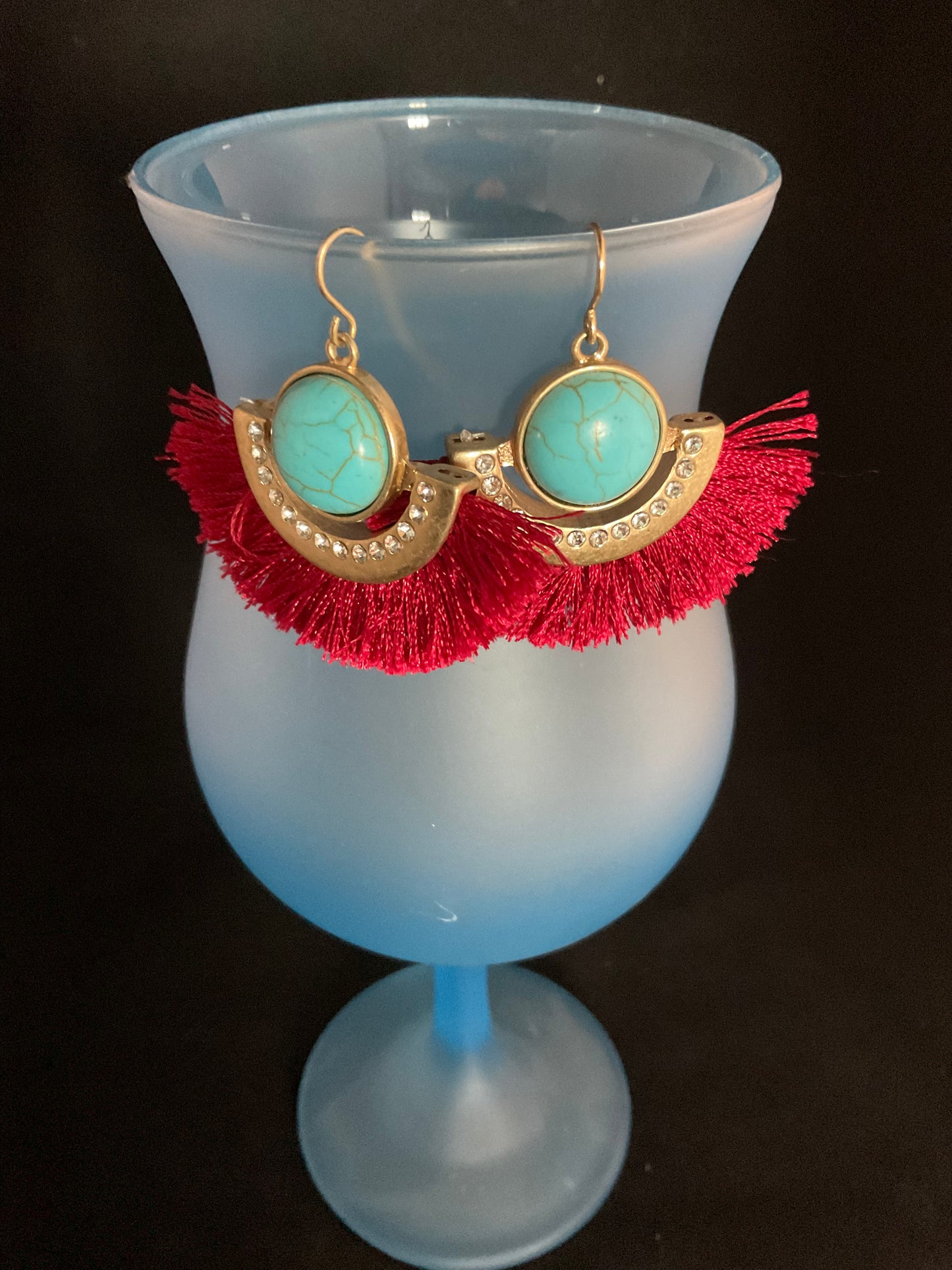 Fringe Turquoise Earrings