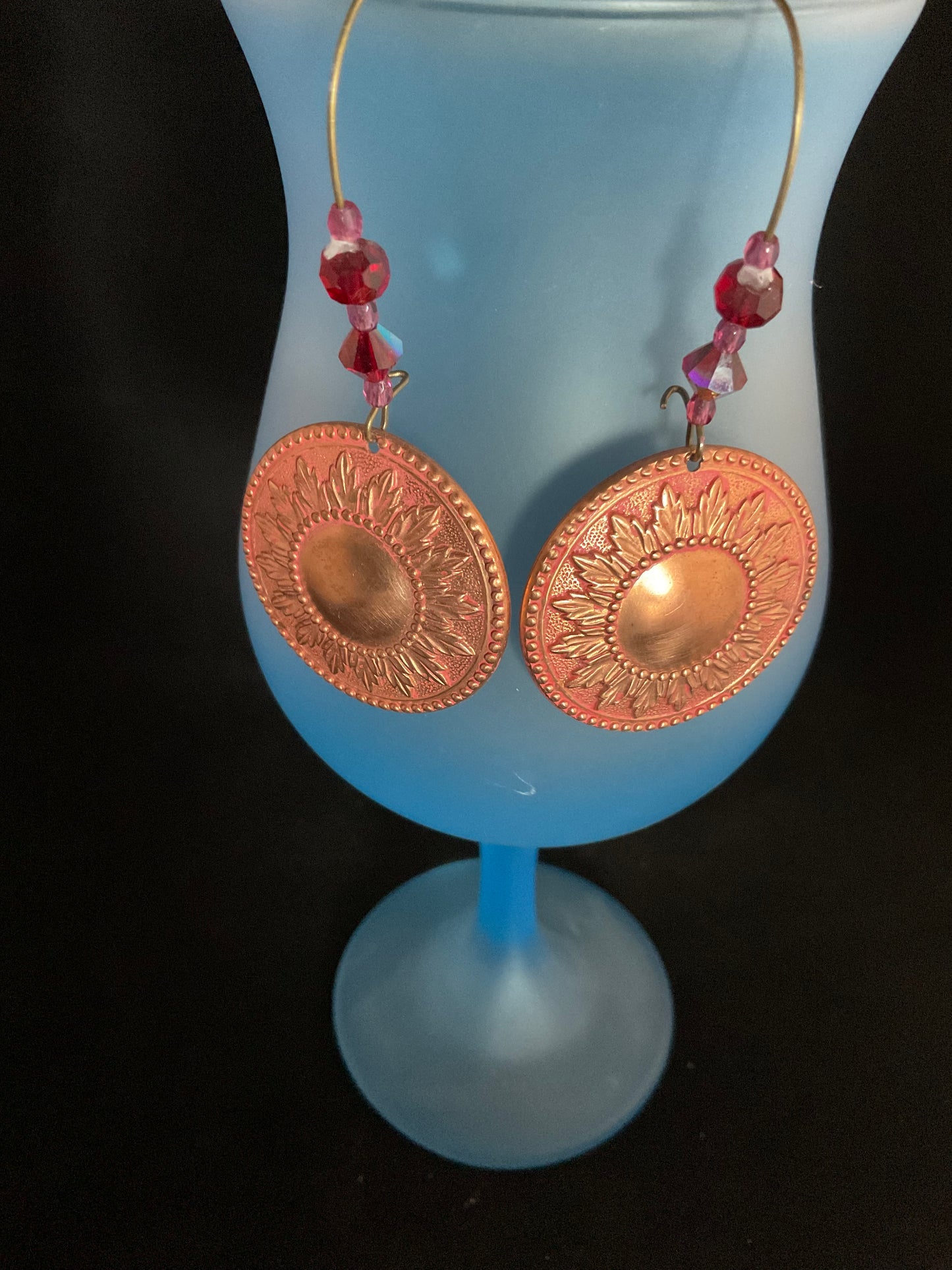 Copper Sun Earrings