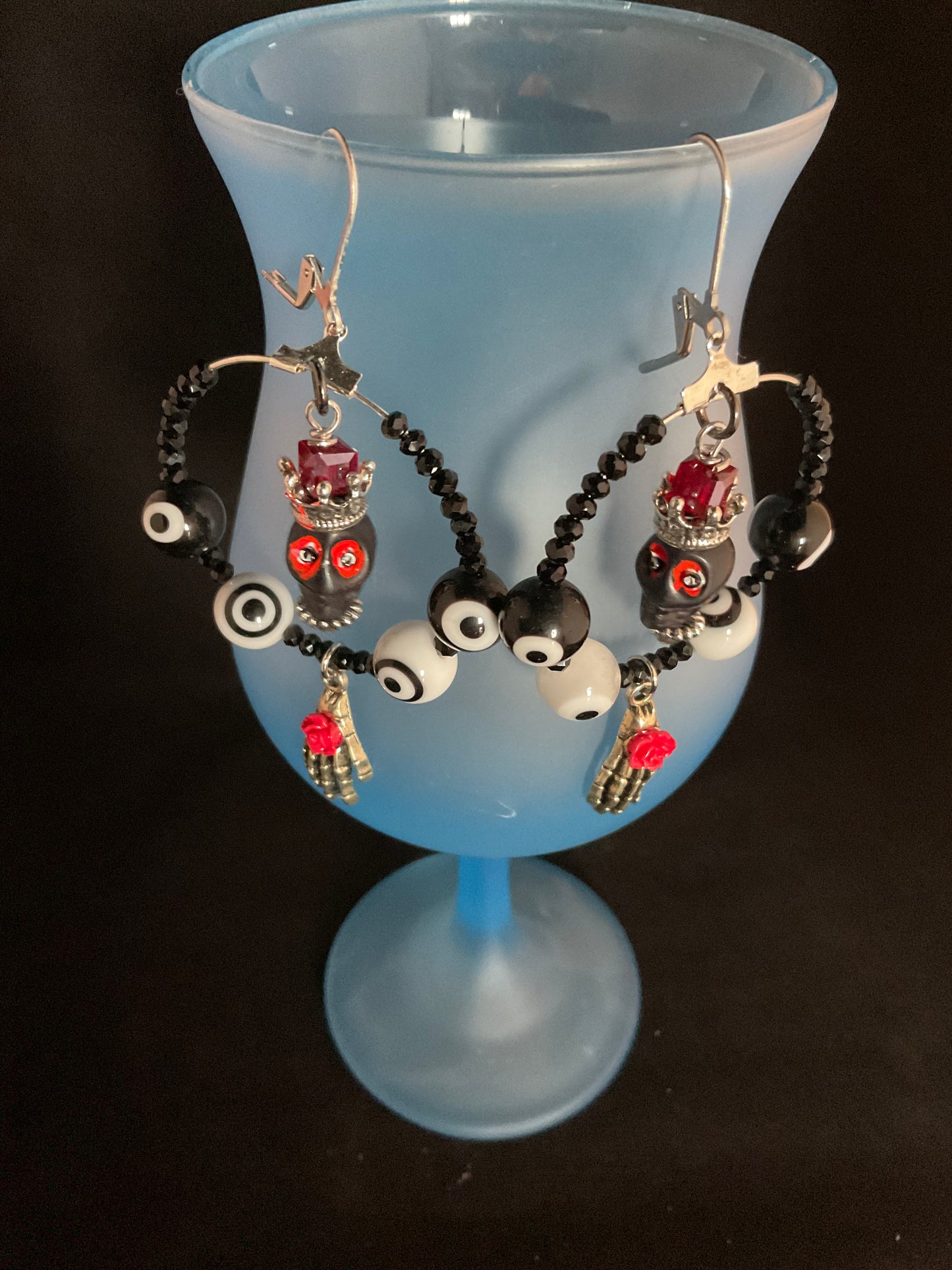 Skulls, Eyeballs and Grandma Hand Earrings