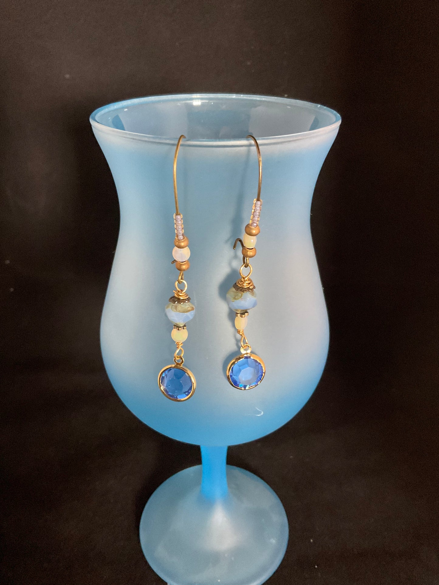 Blue Crystal Dream Earrings