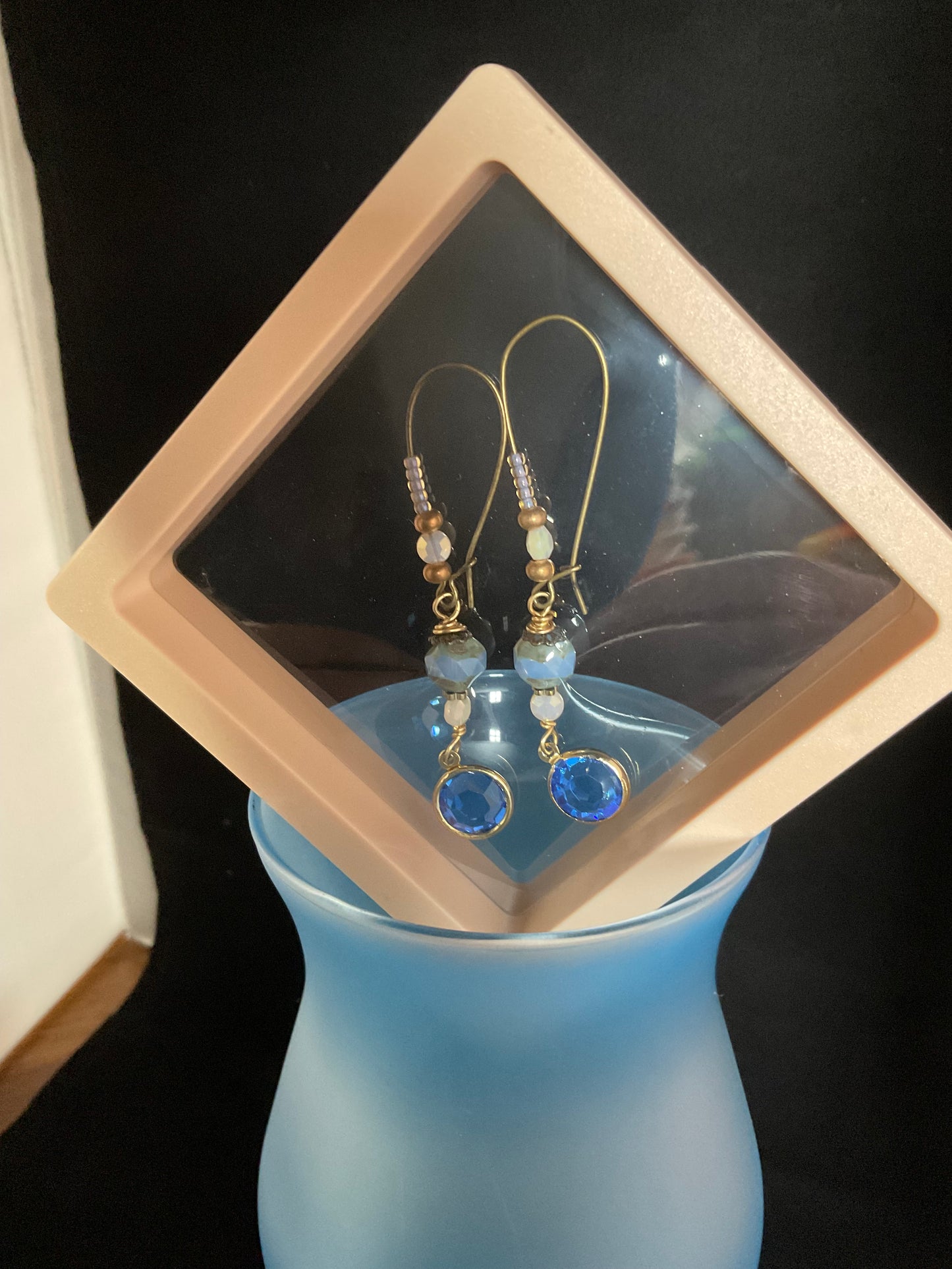 Blue Crystal Dream Earrings