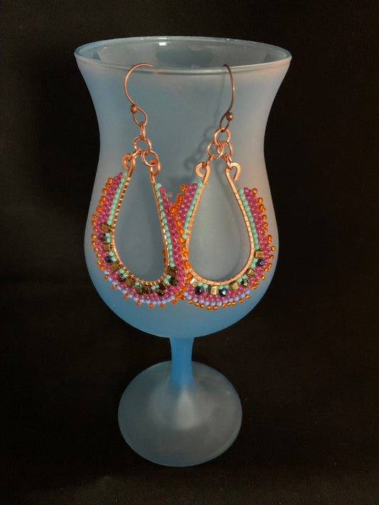 Beaded Teardrop Earrings