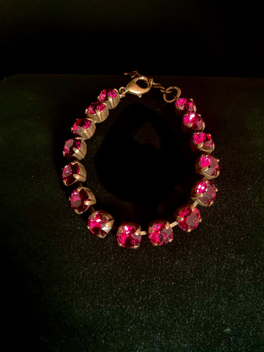 Raspberry Delight Sparkle Bracelet