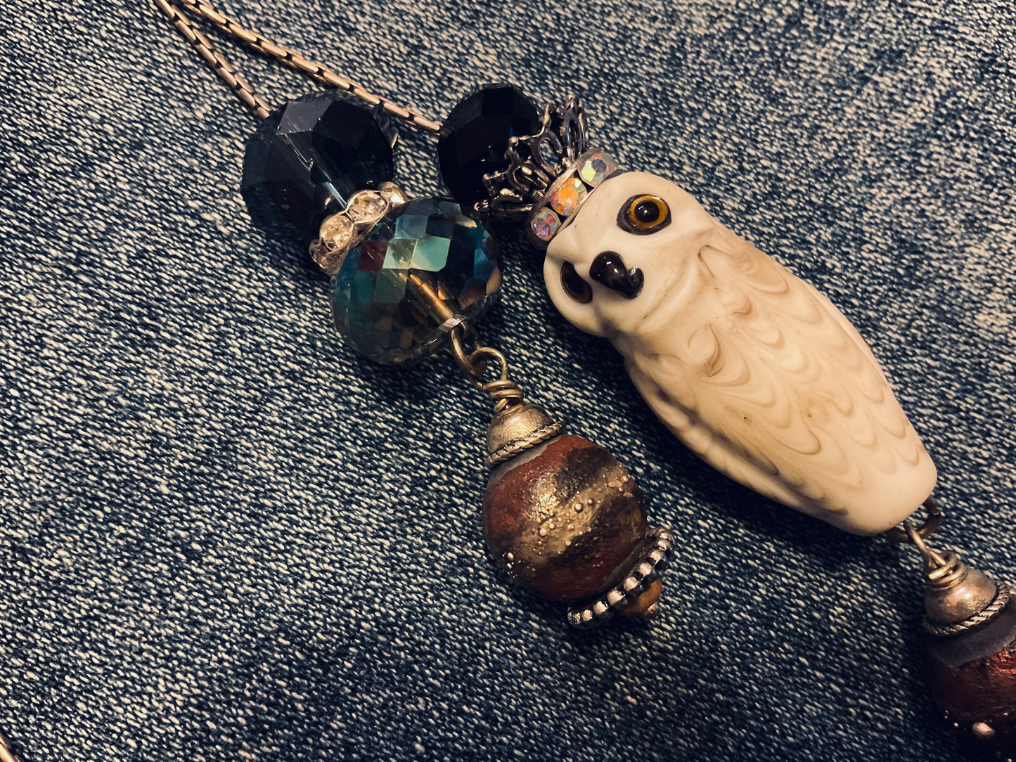 Owl Slider Necklace