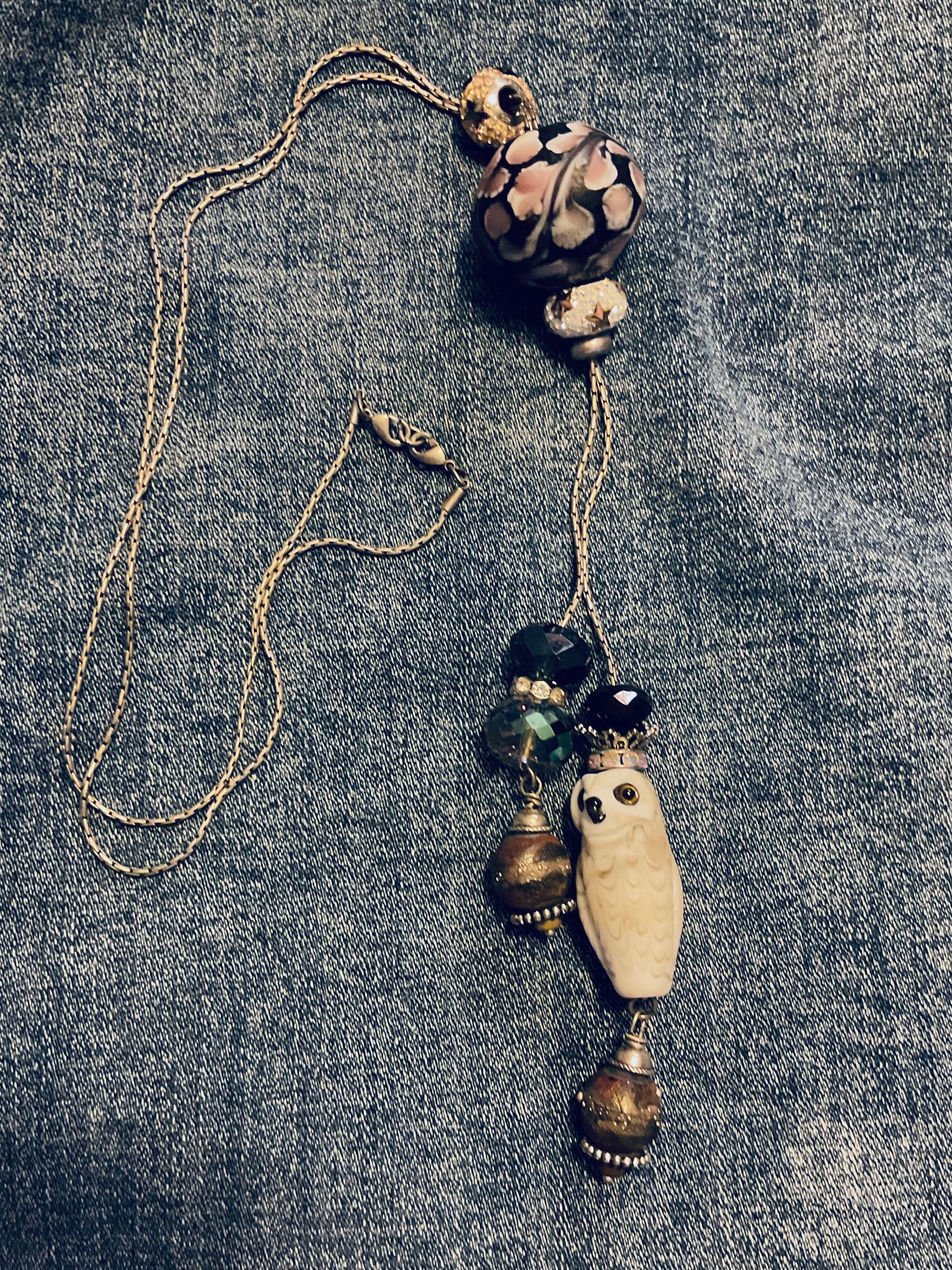 Owl Slider Necklace