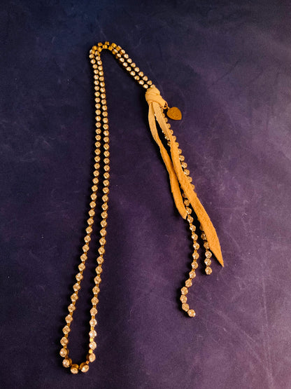 Small Austrian Crystal Lariat Necklace