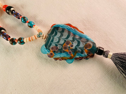 Necklace - Rainbow Reef Octopus Necklace with tassel
