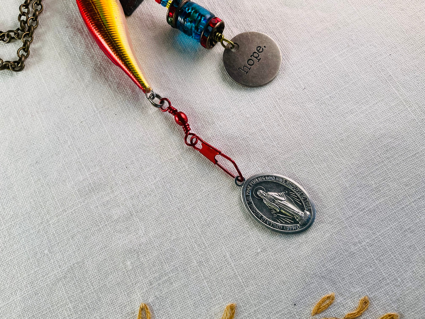 Necklace - Minnesota HOPE - Praying to catch the big one!