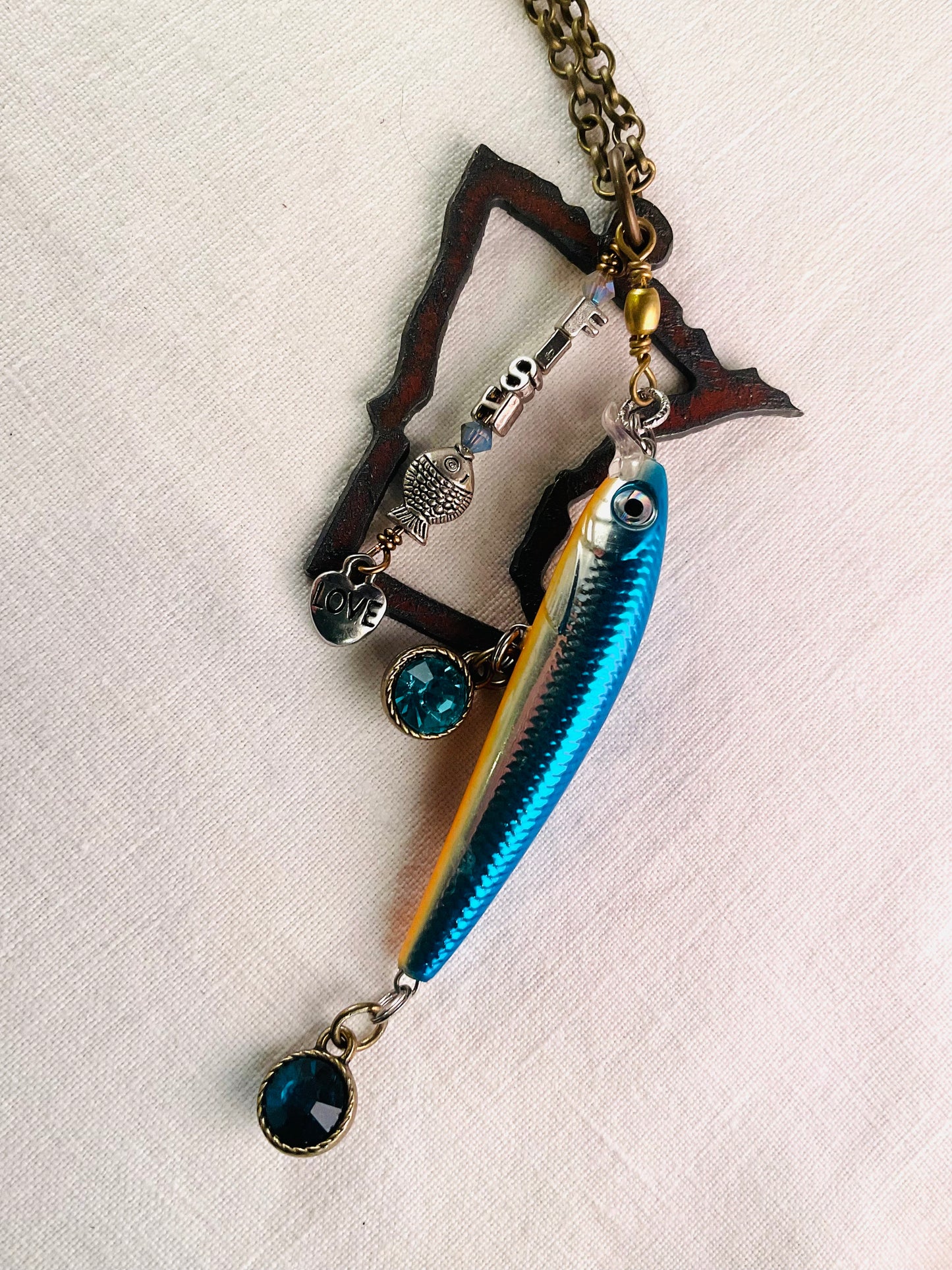 Necklace - WADDJAGETEMON? Fishing in Minnesota!