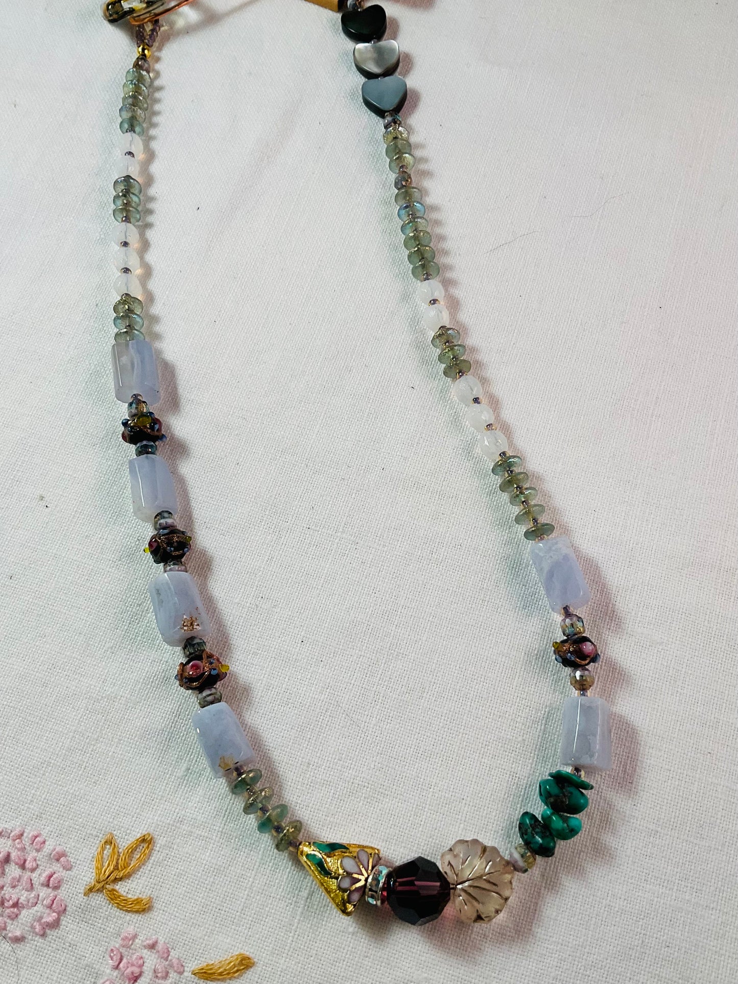 Necklace - Heart 18" Turquoise Necklace