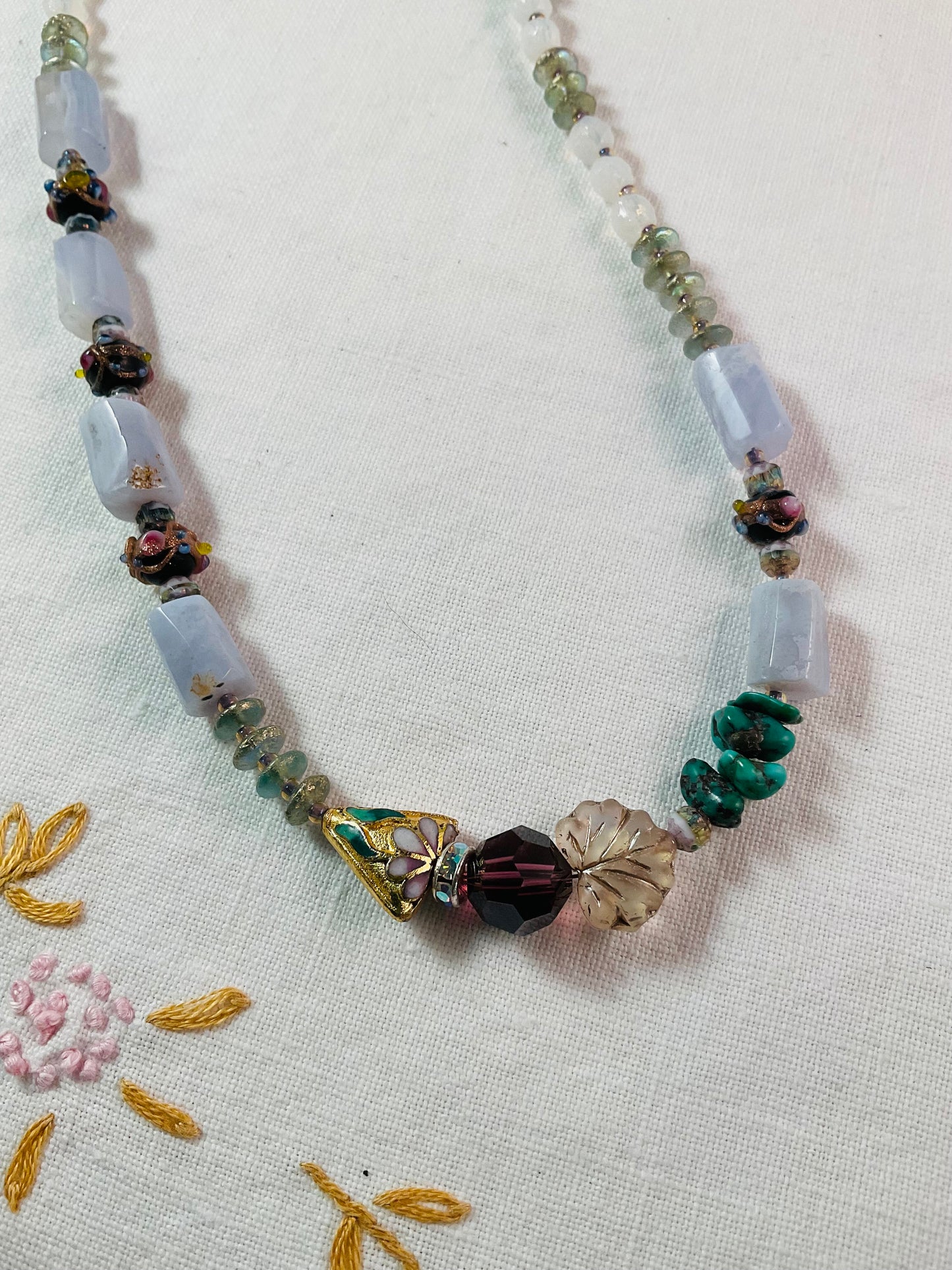 Necklace - Heart 18" Turquoise Necklace