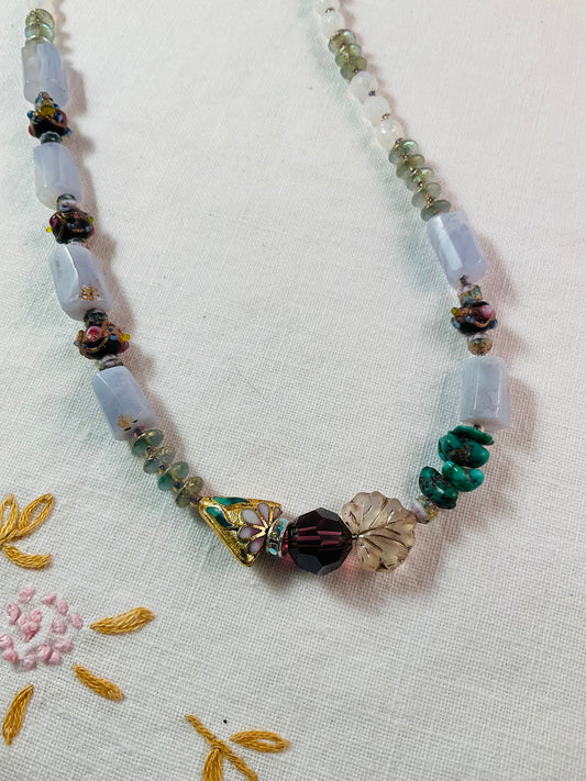 Necklace - Heart 18" Turquoise Necklace