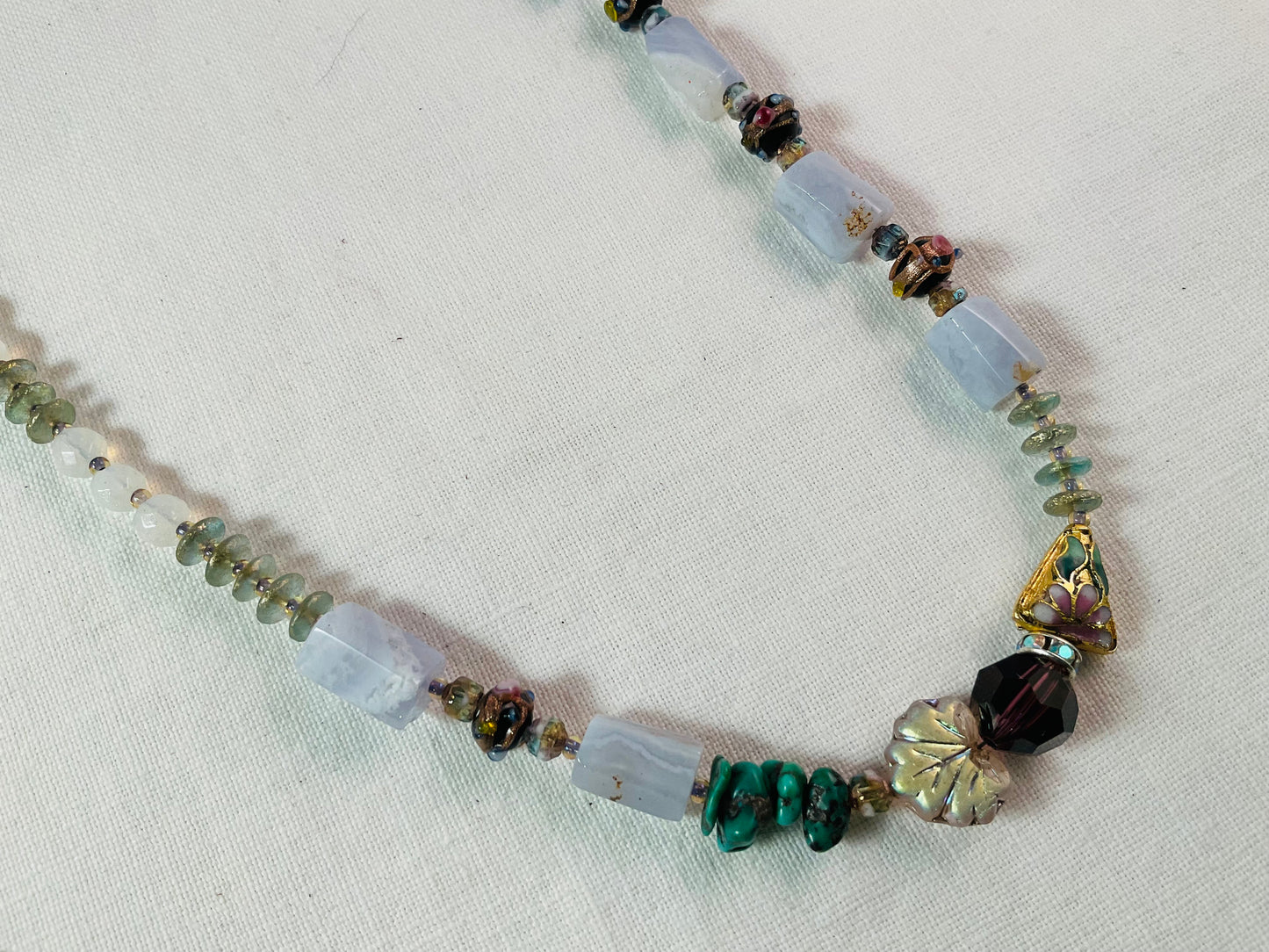 Necklace - Heart 18" Turquoise Necklace