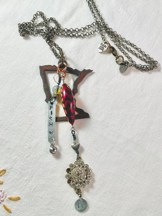 Necklace - FISH in Minnesota Rapala