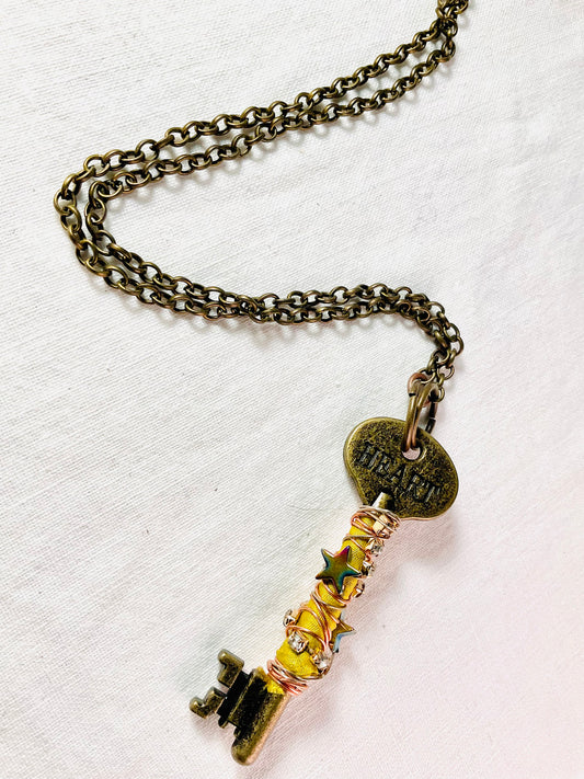 Necklace - Key To The Stars and Your Heart