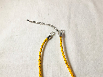 Necklace - Swiveling Moon and crystal on silver frame