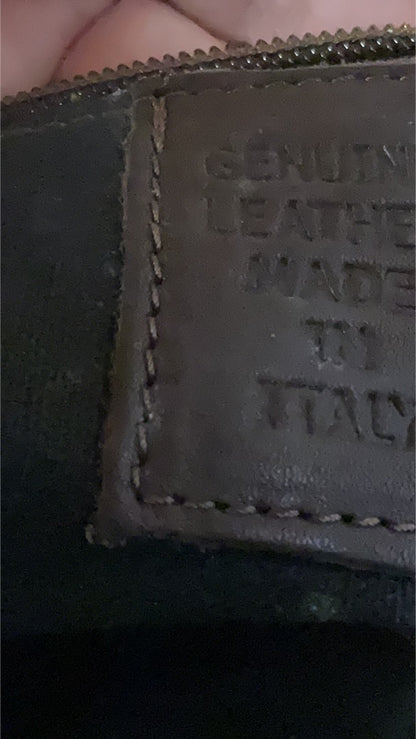 Italian Leather Studded Hobo Bag with Statement Buckle – Large Brown Shoulder Bag