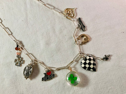 Necklace - Racing Luck is the best luck - race charms 20"
