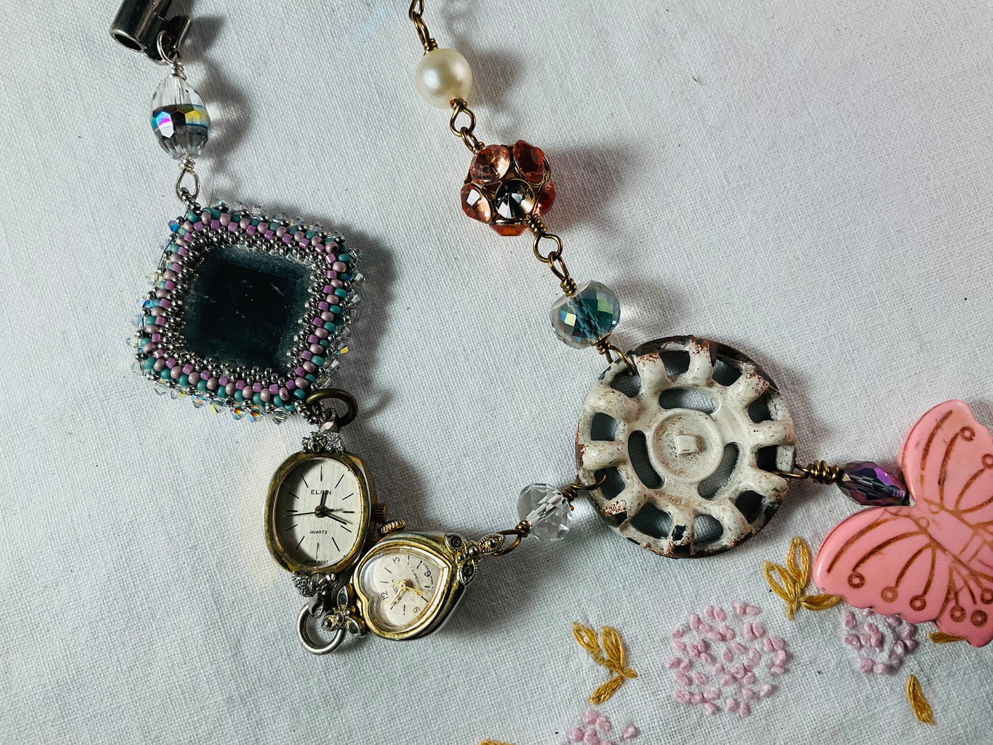 Necklace - Timekeeper's Butterfly charm necklace