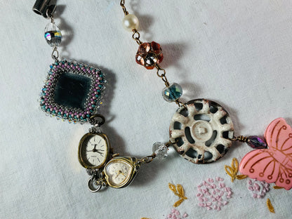 Necklace - Timekeeper's Butterfly charm necklace