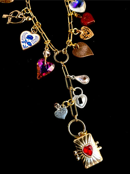 Keepsakes & Hearts Mixed-Metal Necklace