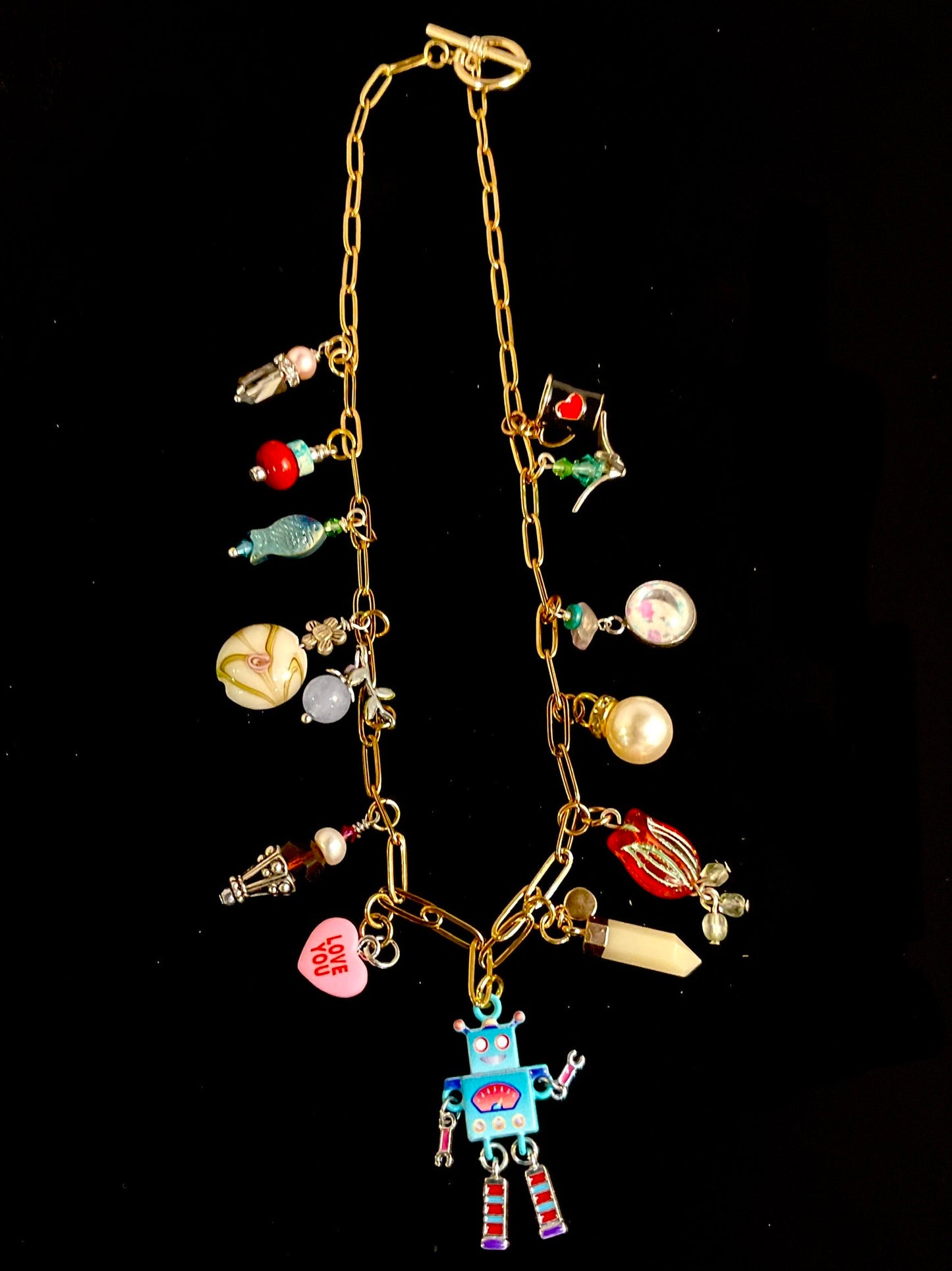 Robot Dreams & Coffee Breaks Charm Necklace