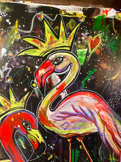 Crowned & Untamed Painting - 24" x 48"
