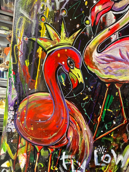 Crowned & Untamed Painting - 24" x 48"