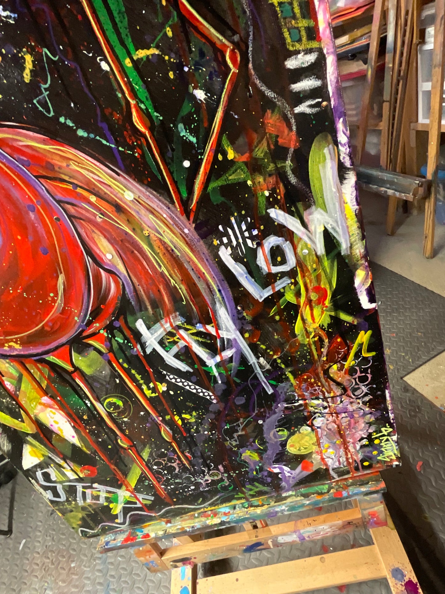 Crowned & Untamed Painting - 24" x 48"