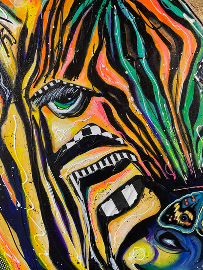 "YIPES"  - Original Zebra painting - LOCAL DELIVERY ONLY
