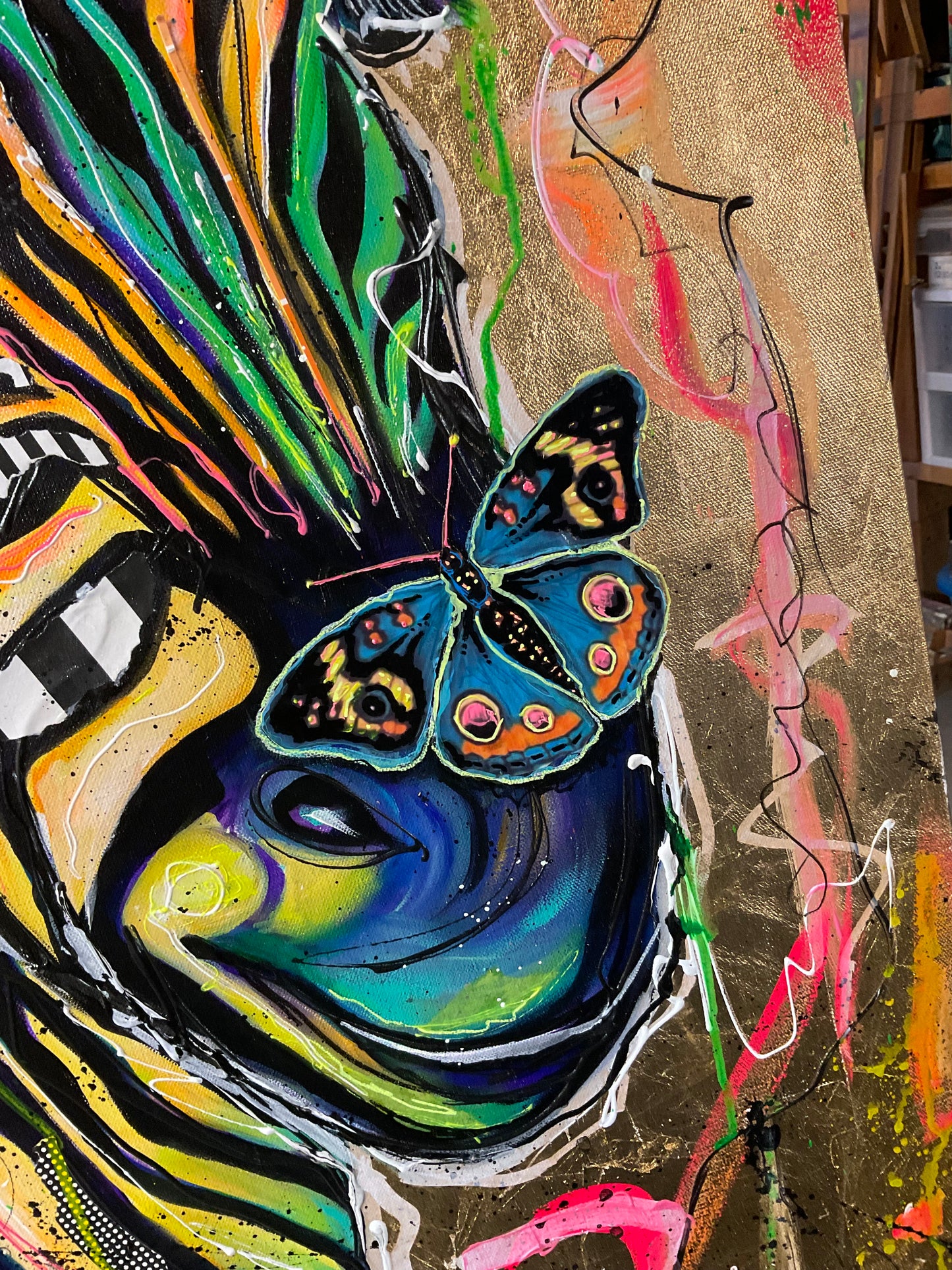 "YIPES"  - Original Zebra painting - LOCAL DELIVERY ONLY