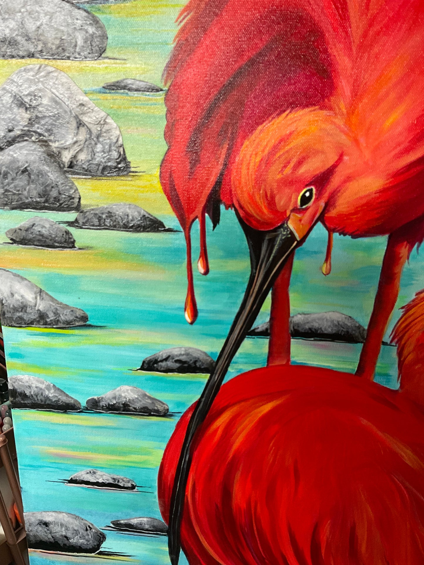 Scarlet Dreams - Painting - Local Delivery Only