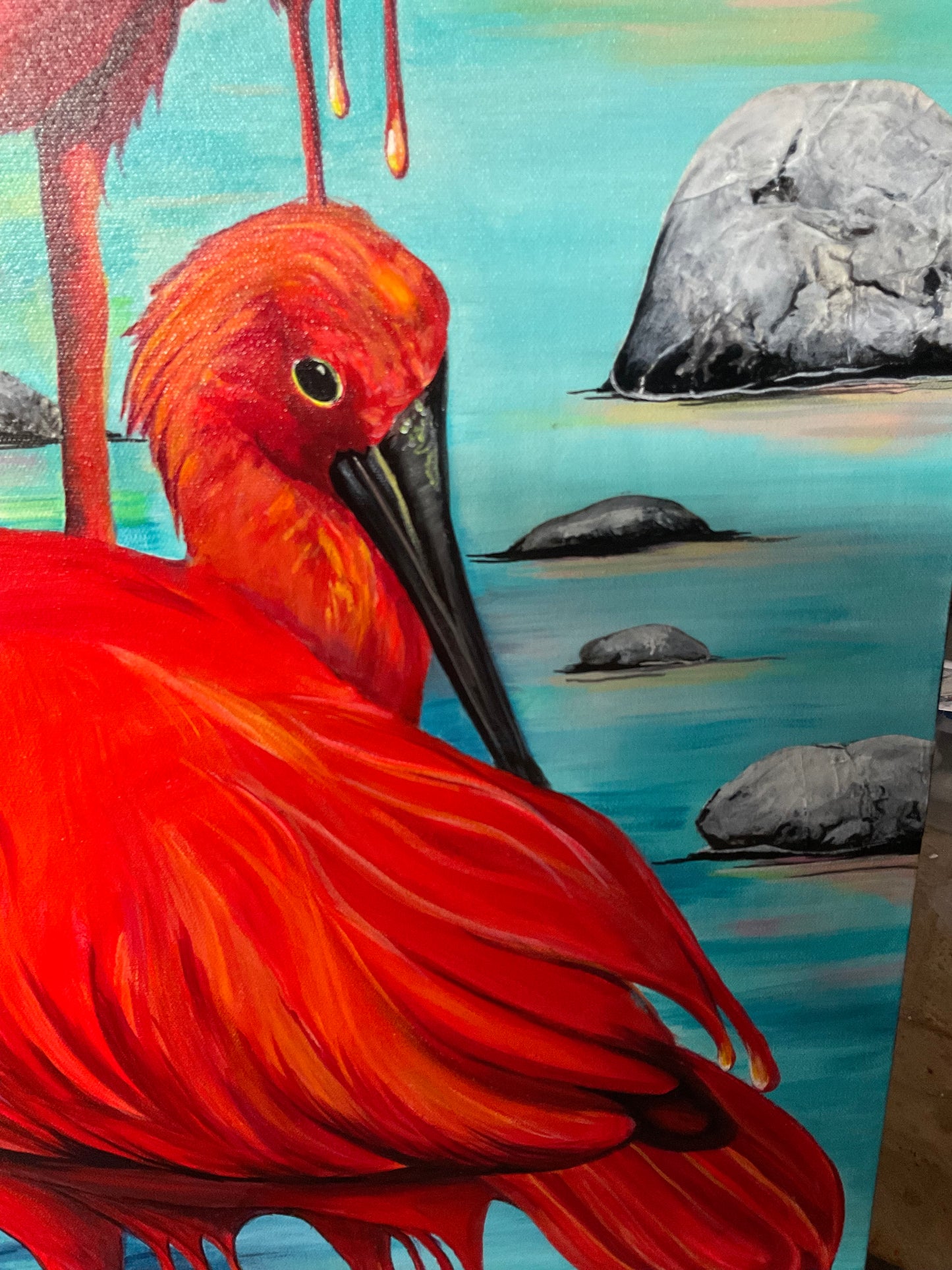 Scarlet Dreams - Painting - Local Delivery Only