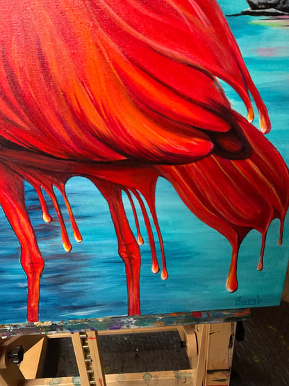 Scarlet Dreams - Painting - Local Delivery Only