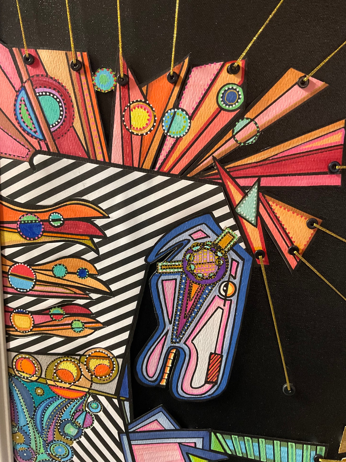 The Carousel - Mixed Media Framed Artwork (Local Pickup Only)