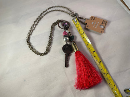 Locked In Love Bullet Charm Necklace