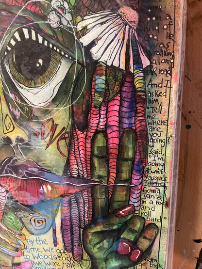 Woodstock: A Song and a Celebration - Mixed Media Print