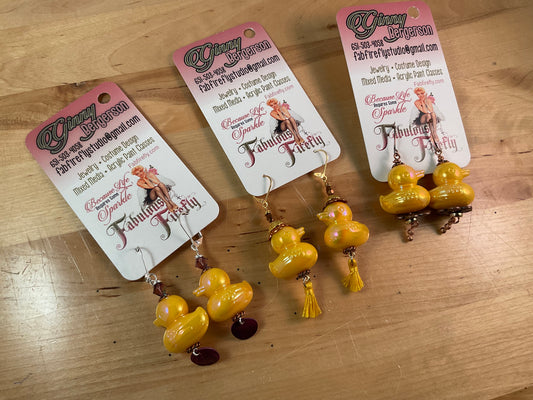 Sunny Duck Beaded Earrings - Choose Your Style