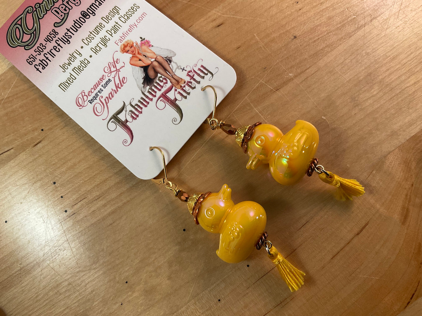 Sunny Duck Beaded Earrings - Choose Your Style