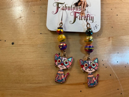 Curious Cat Earrings - Choose YOUR Style!